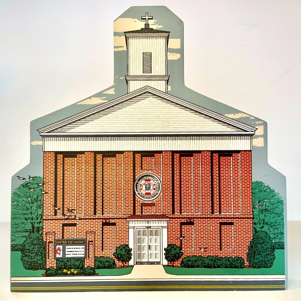 Vintage Hometown Collectibles Lightstreet United Methodist Church PA 1999 Signed